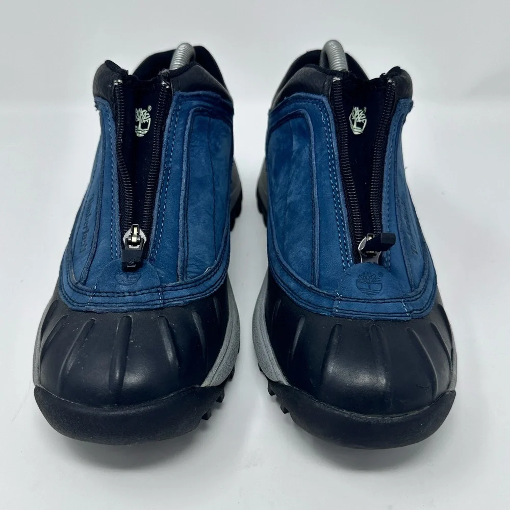 Timberland women’s Blue and Black zipper duck boot size 8.5
